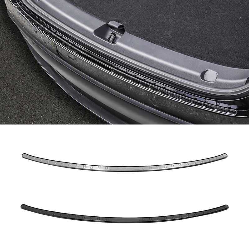 Stainless Outer Rear Sill Bumper Cover Plate 1pcs For Tesla Model Y 2020-2023